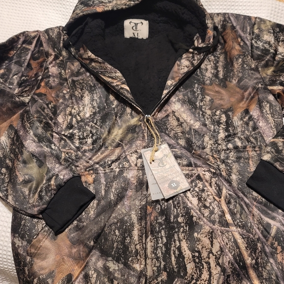 Mens Sherpa Hooded Jacket - Picture 5 of 5